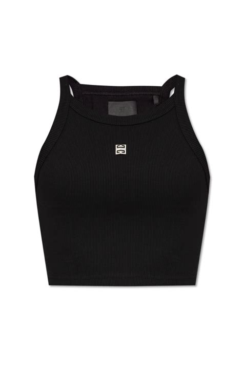 givenchy crop top black|givenchy tops.